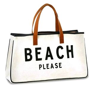 Trendy Beach Please Tote 20"×11 Weekender Handbag
